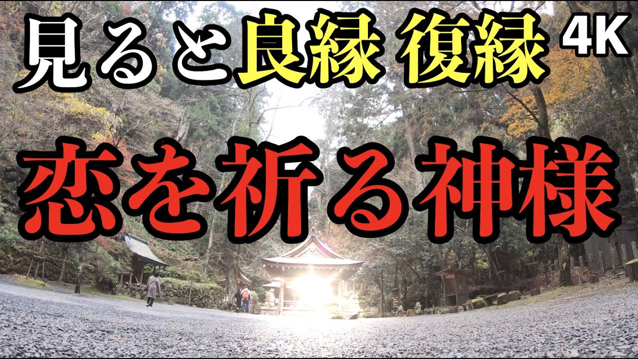 京都最強の恋愛縁結びの神社 良縁 復縁 恋を祈る神様が宿る神社 パワースポットひとり旅#40 4K