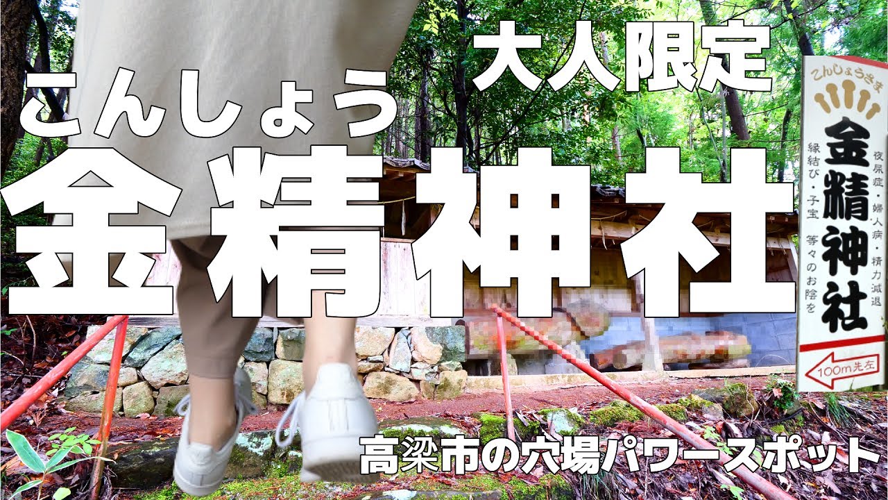 【金精神社】岡山県高梁市にある穴場パワースポットまでドライブしました。子宝などの神様、こんしょう様が祀られている神社です【子供観覧禁止】